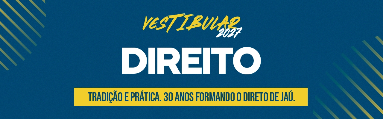 Direito &mdash; Vestibular FIJ, Faculdades Integradas de Jaú