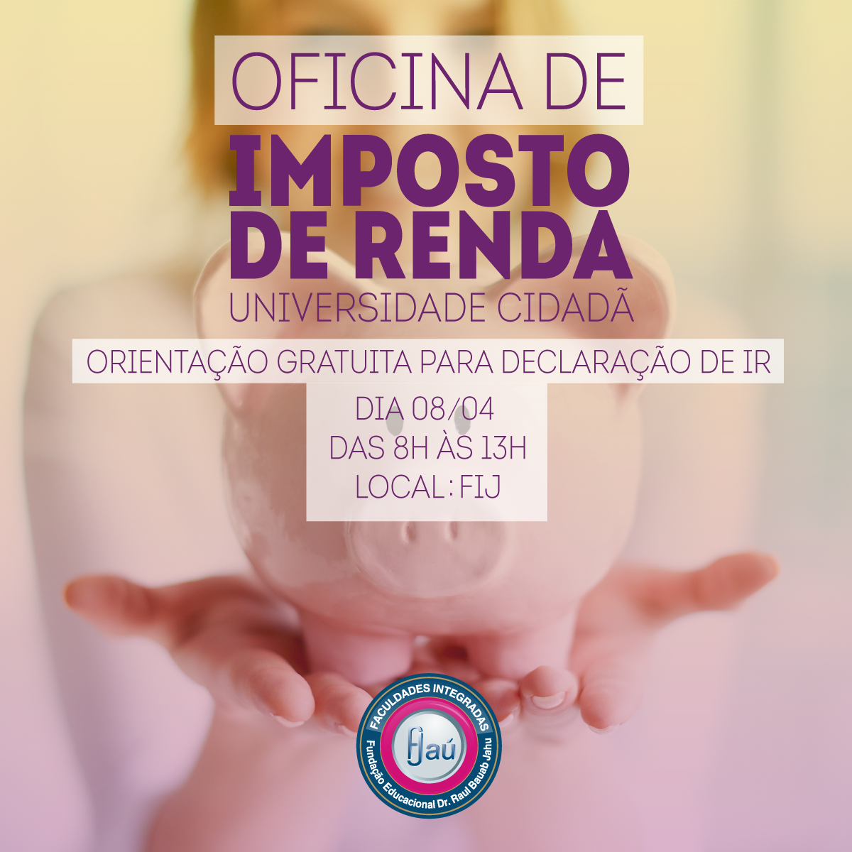 Evento auxilia contribuintes sobre a declaração de IR dbd1b0ec33cb9c156b077465734bcf48.png